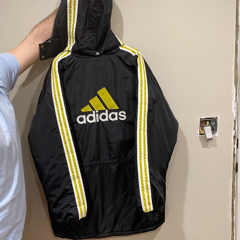 Adidas long puffer jacket